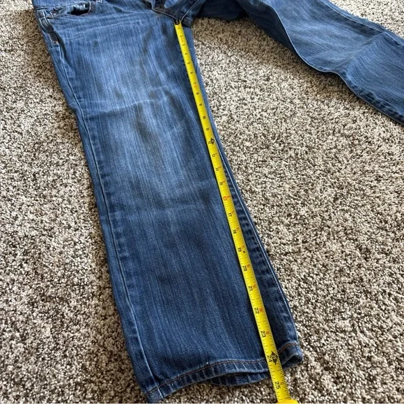 Lucky Brand Sweet Crop Straight Jeans Women 2/26 Denim Mid Rise Classic Fit - Picture 12 of 12